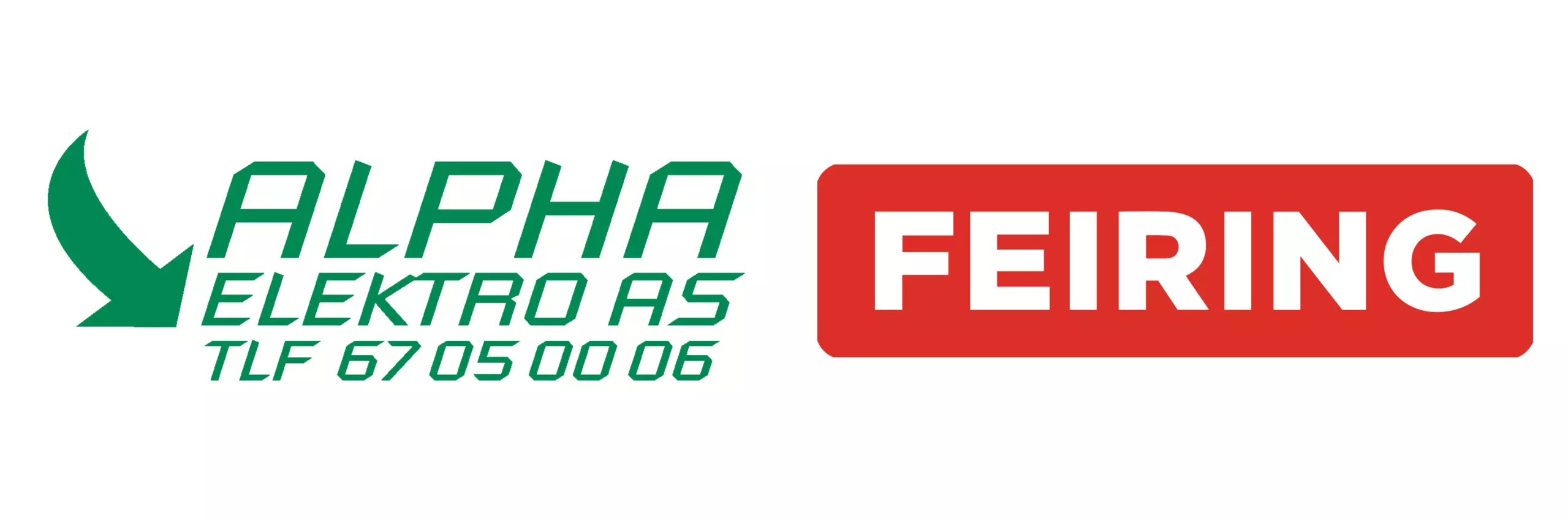 Logo til Alpha Elektro og Feiring